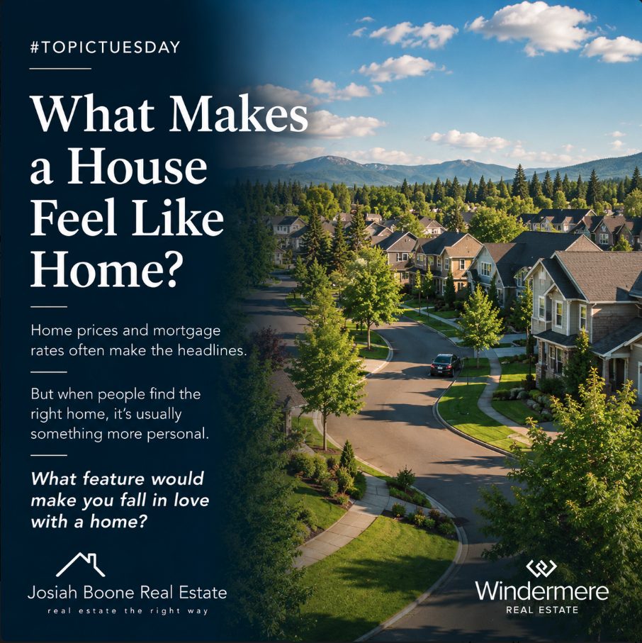 A sunny suburban neighborhood with tree-lined streets illustrating what makes a house feel like home for buyers and homeowners.