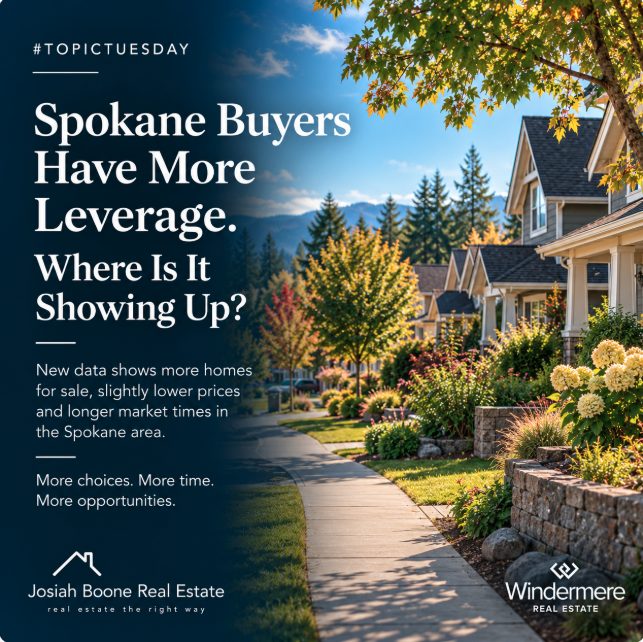 Spokane neighborhood representing increased options and leverage for Spokane home buyers in 2026