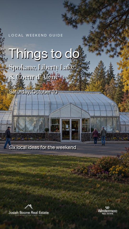 Things to do in Spokane, Liberty Lake and North Idaho on Saturday, October 10, 2026