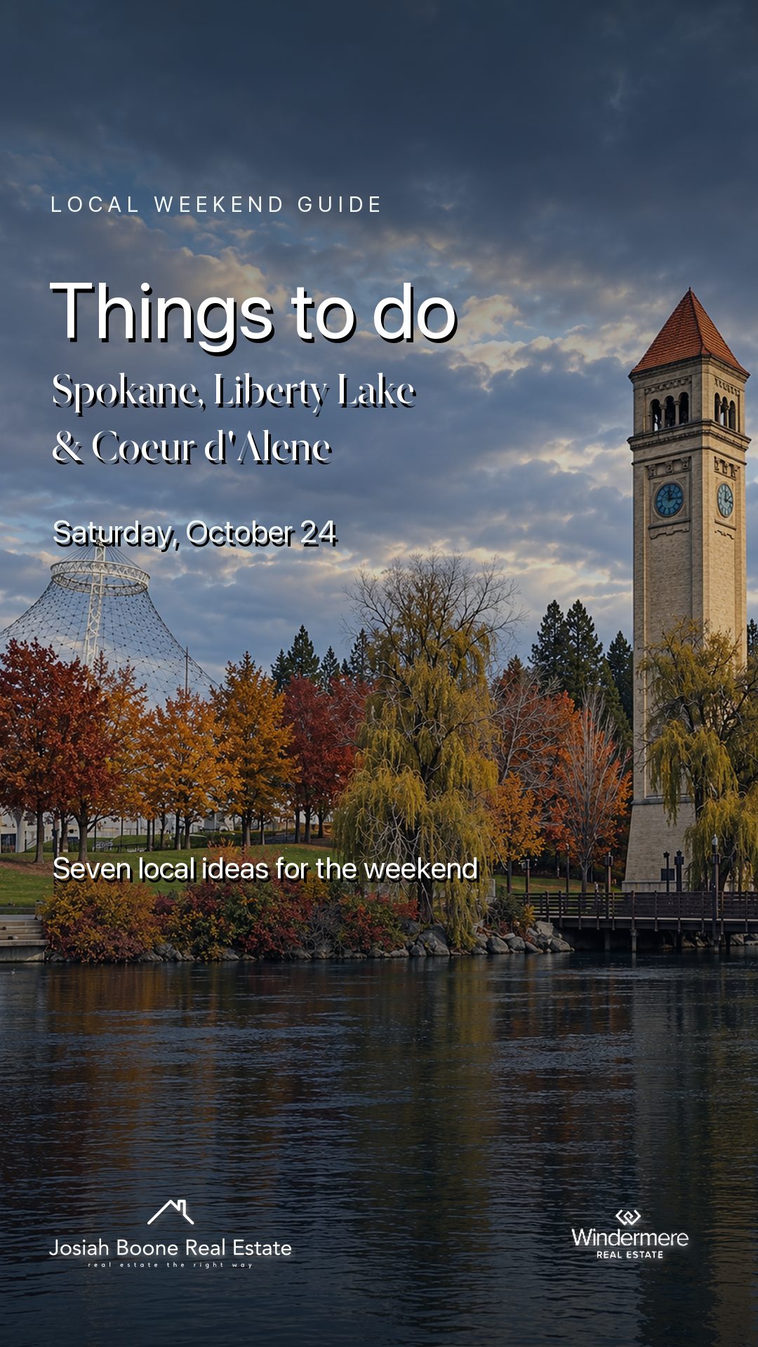 Seven things to do around Spokane, Liberty Lake, Green Bluff, and Coeur d’Alene on October 24, 2026